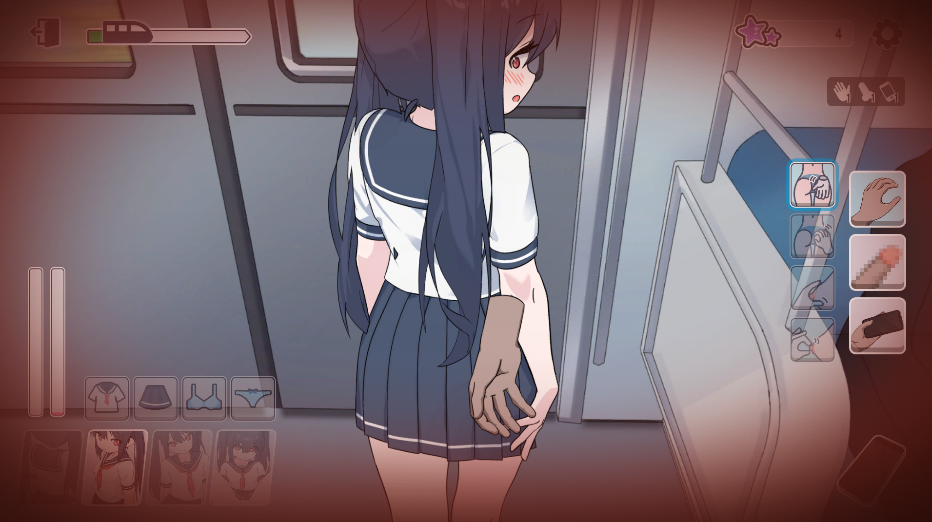 图片[3]-【仅PC/互动SLG/偷拍盗摄/汉化】通勤电车、被偷拍的少女（通勤電車、盗撮される少女）V1.0 内嵌AI汉化[1.10G/百度]-ACG游戏网