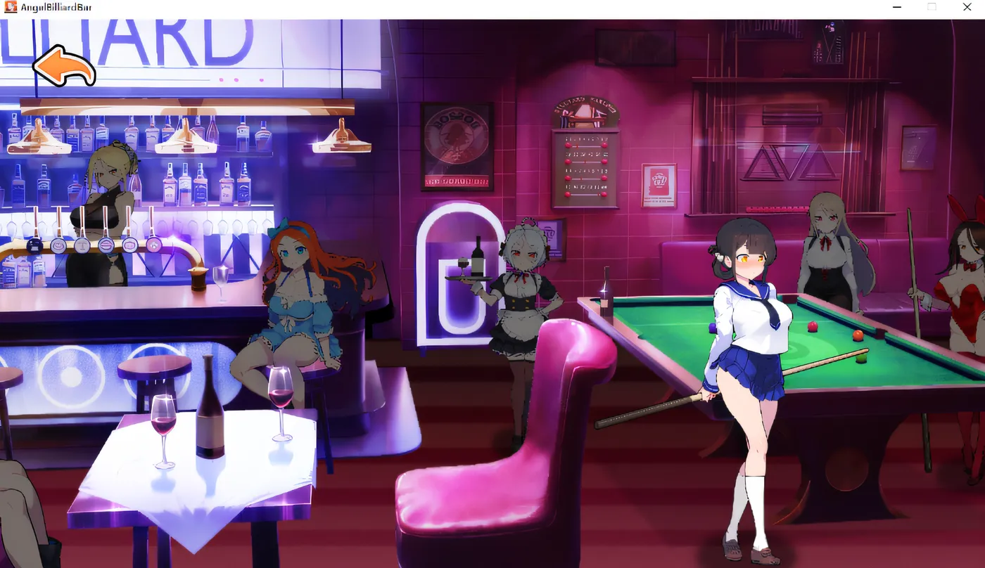 图片[2]-[PC游戏] T14430 天使台球酒吧 云翻汉化版 [更新/400.2M]-ACG游戏网