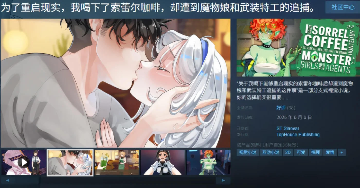 图片[2]-[PC游戏] T14401 为了重启现实，我喝下了索蕾尔咖啡，却遭到魔物娘和武装特工的追捕。Steam官方中文版 [新作/1.6G]-ACG游戏网